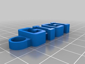 portachiavi gigi organizzazione personalizzato 3d print model - Mito3D