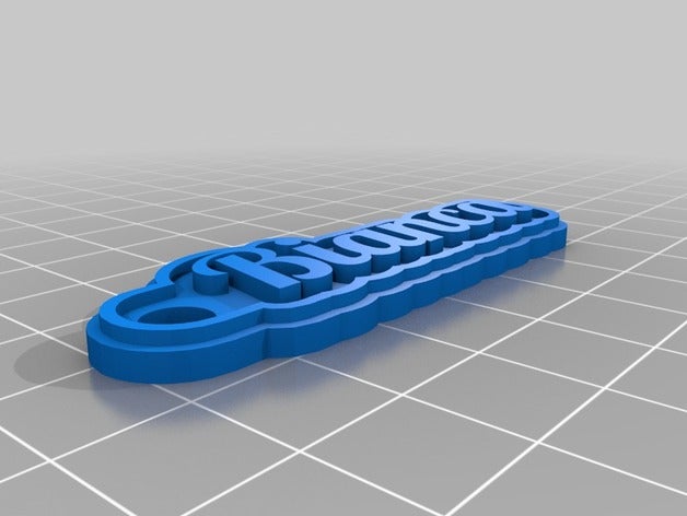 meine angepasste multiline-tag Schlüsselanhänger 3D print model - Mito3D