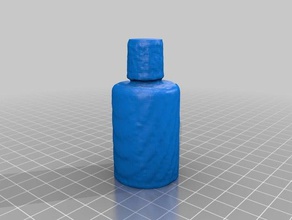 weiße Flasche durchsucht Replikate makerbotdigitizer 3d print model - Mito3D