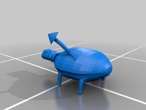 herobrine mining turtle model robots 3d print model - Mito3D