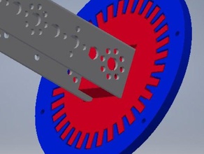 tetrix channel radial mount 3d printing ftc robotics 3d print model - Mito3D
