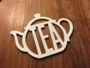 sottobicchiere del tè cucina pranzo 3d print model - Mito3D