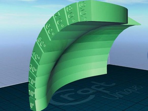 curva saliente de la prueba 3d impresión pruebas 3d print model - Mito3D