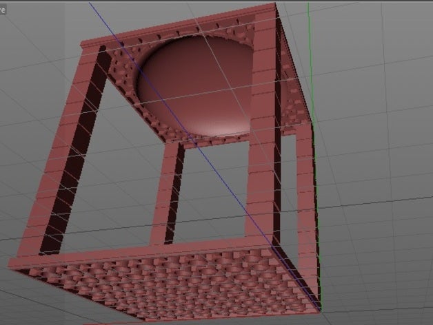 lego gazebo la construction les jouets compatible openscad 3D print model - Mito3D