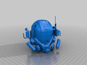titanfall mcor casco v2 remeshed 3d stampa 3d print model - Mito3D