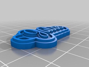 julie keychain keychains customized 3d print model - Mito3D