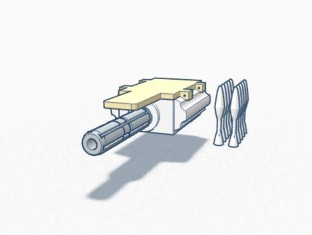 moonraker wrist dart gun gadgets james bond 3D print model - Mito3D
