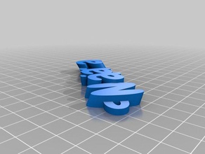 my customized iamburnys v2text name keyring keyfob keychains 3d print model - Mito3D