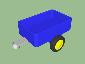 playmobil 123 compatible tracteur semi-remorque les jouets jeux 3d print model - Mito3D