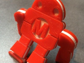 figurina articul&eacutee maker faire i segni loghi 3d-mo 3dmo articolare makerfaire 3d print model - Mito3D