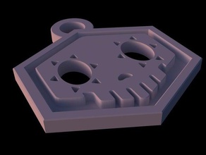 sombra logotipo keychain chaveiros overwatch 3d print model - Mito3D