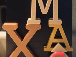 xmas sign decor 3d print model - Mito3D