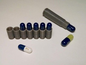 giorno per il mio punto 7 giorni capsule dispenser organizzazione capsula titolare pillola contenitore 3d print model - Mito3D