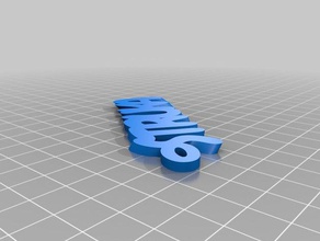 Mys Anahtarlık özelleştirilmiş 3d print model - Mito3D