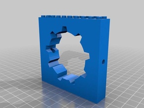 lego fallout vault-Tür-schiene-Projekt lego-vault Modell Möbel 3 4 3d print model - Mito3D