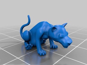 cat les animaux 3d print model - Mito3D