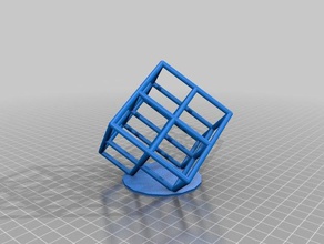 meine angepasste Gitter-cube v2 neue Möglichkeiten math Kunst 3d print model - Mito3D