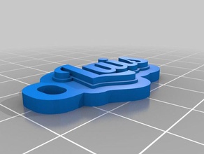 luis keychains customized 3d print model - Mito3D