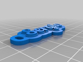 sergio Anahtarlık özelleştirilmiş 3d print model - Mito3D