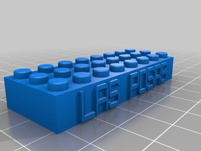 las posas lego chaveiro construção brinquedos personalizado 3d print model - Mito3D