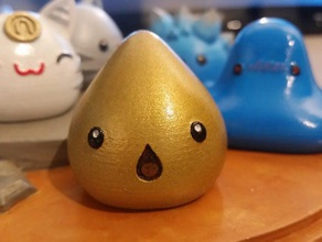 slime rancher gold lucky puddle slimes video games character easy print fun no support needed game 3d print model - Mito3D