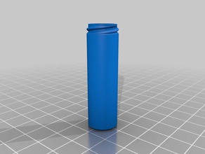 aaa battery tube v2 containers customized 3d print model - Mito3D