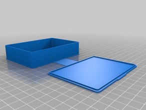 standard-Spielkarten-deck verschließbare kurzen Seite Container angepasst 3d print model - Mito3D