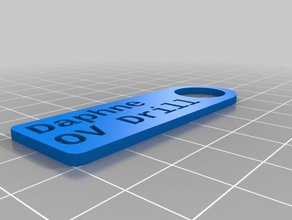 daphne tag organization customized 3d print model - Mito3D