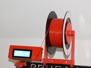 spool holder prusa i3 bearing 608zz 3d printer accessories 608 ball bq hephestos filament 3d print model - Mito3D