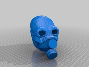 half life metro-cop Maske drucken bereit 3d 3d print model - Mito3D
