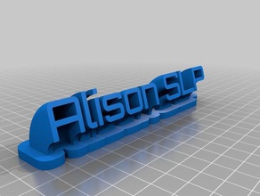 alison slp office customized 3d print model - Mito3D