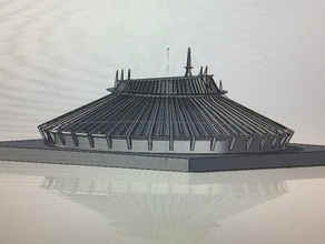 space mountain buildings structures disney 3d print model - Mito3D