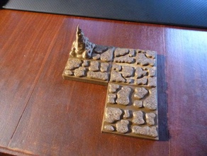 la caverna de las baldosas del suelo modelos dungeons dragons forja enana openforge 3d print model - Mito3D