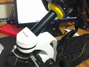 montagem nikon adaptador de microscópio engenharia câmara 3d print model - Mito3D