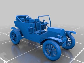ford script ombra verso il basso i veicoli auto fordscript oldcar 3d print model - Mito3D