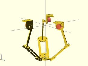 my tiny deltabot robotics 28byj-48 3d print model - Mito3D