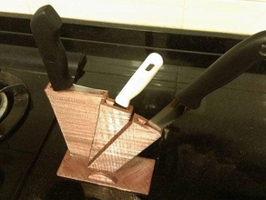 placa de corte faca rack do agregado familiar fácil impressão a cozinha ferramenta openscad 3d print model - Mito3D