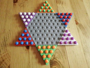 chinese checkers Falten Spiele 3d print model - Mito3D
