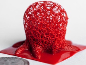 voronoi schiuma di polpo le creature carino il microstrutture 3d print model - Mito3D
