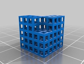 cube minus einige Würfel 3d drucken 3d print model - Mito3D