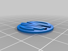 my customized monogram pendant nmd jewelry 3d print model - Mito3D