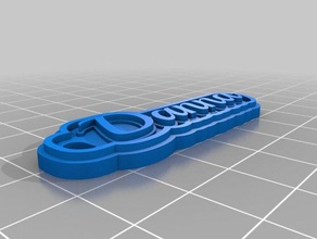 danna llavero llaveros personalizado 3d print model - Mito3D