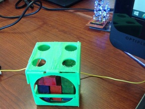 puzzle cube-container Rätsel 3d print model - Mito3D