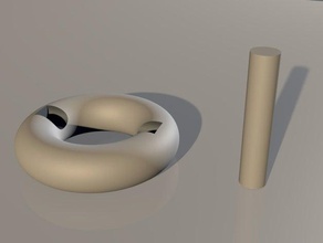 Faden-Vorhang ring Haushalt 3d print model - Mito3D