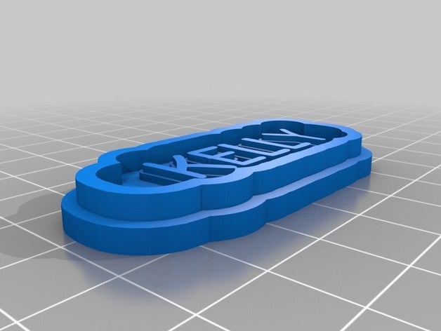 kelly Schlüsselanhänger angepasst 3D print model - Mito3D