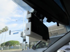 commaai gopro phone holder review mirror automotive car mount nexus 5x 3d print model - Mito3D