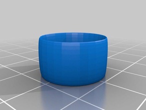 llanura anillo de la moda personalizado 3d print model - Mito3D