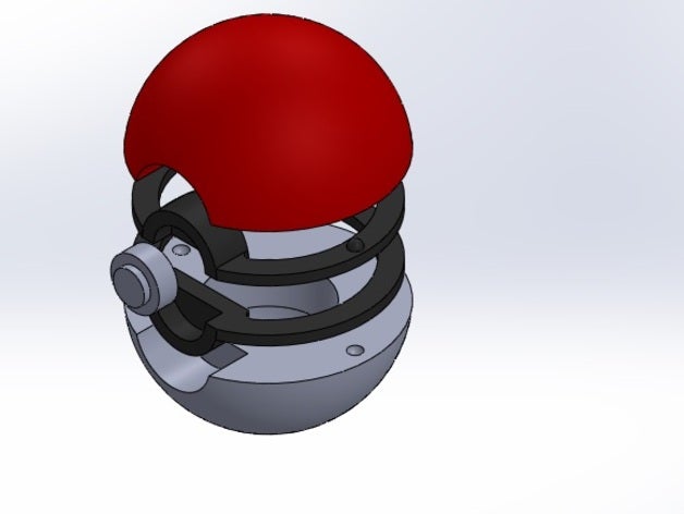 mini pokeball jouet jeu accessoires 3D print model - Mito3D