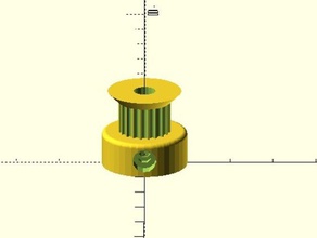 paramétrico polia de escareador 3d a impressora partes 3d print model - Mito3D