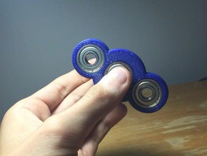 customizable fidget spinner toys games ball bearing entertaining toy fun spinning 3d print model - Mito3D